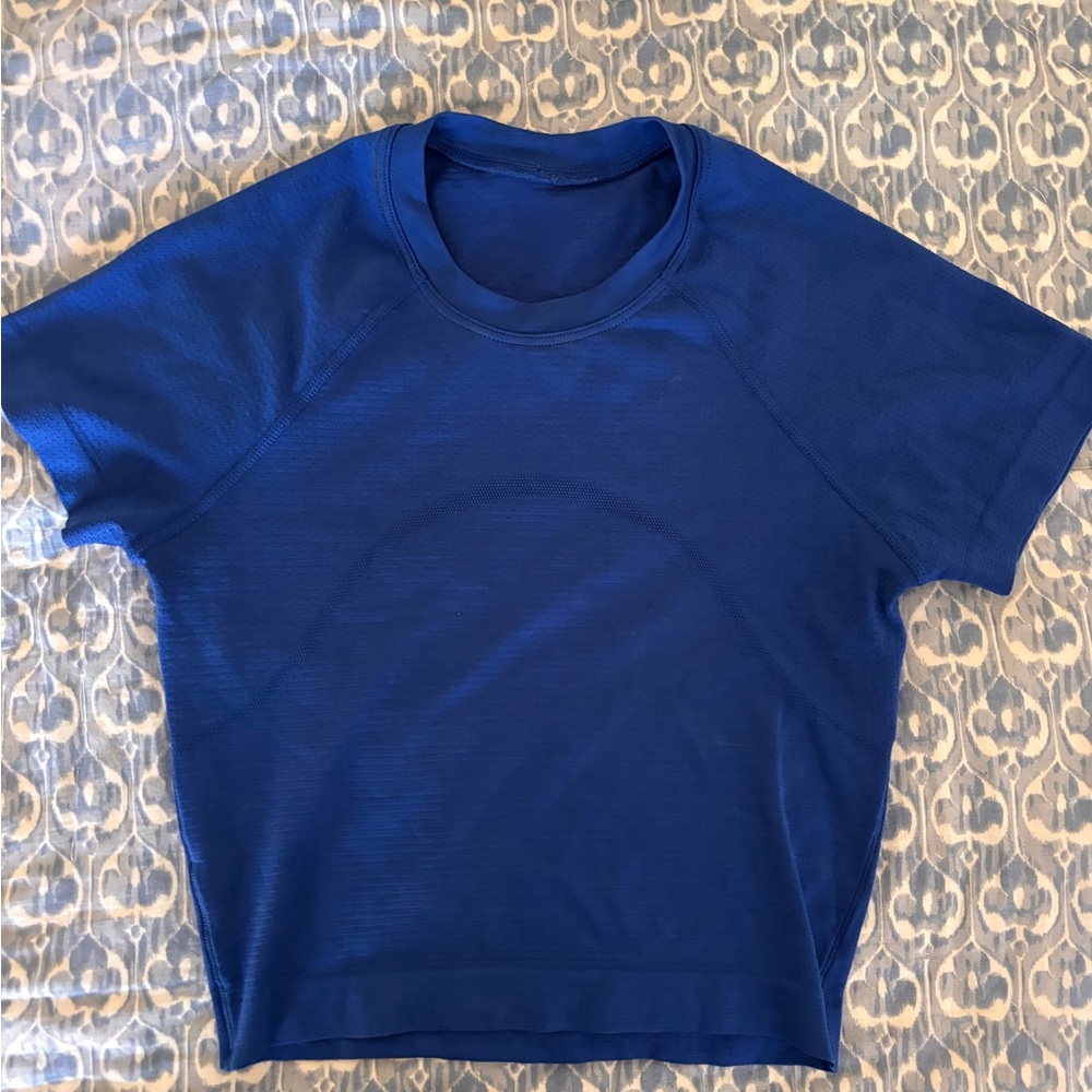 lululemon athletica Royal Blue Short Sleeve Tee